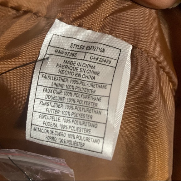 BB Dakota Steve Madden NWT Faux Leather Blazer Jacket Size Small - Picture 4 of 6